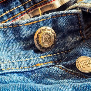 Jeans trousers trouser buttons